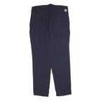 CARHARTT Mens Cotton Blend Blue Regular Straight Trousers W38 L36 Workwear