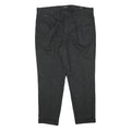 GUESS Mens Viscose Blend Black Slim Straight Trousers W35 L26 Checked Pattern