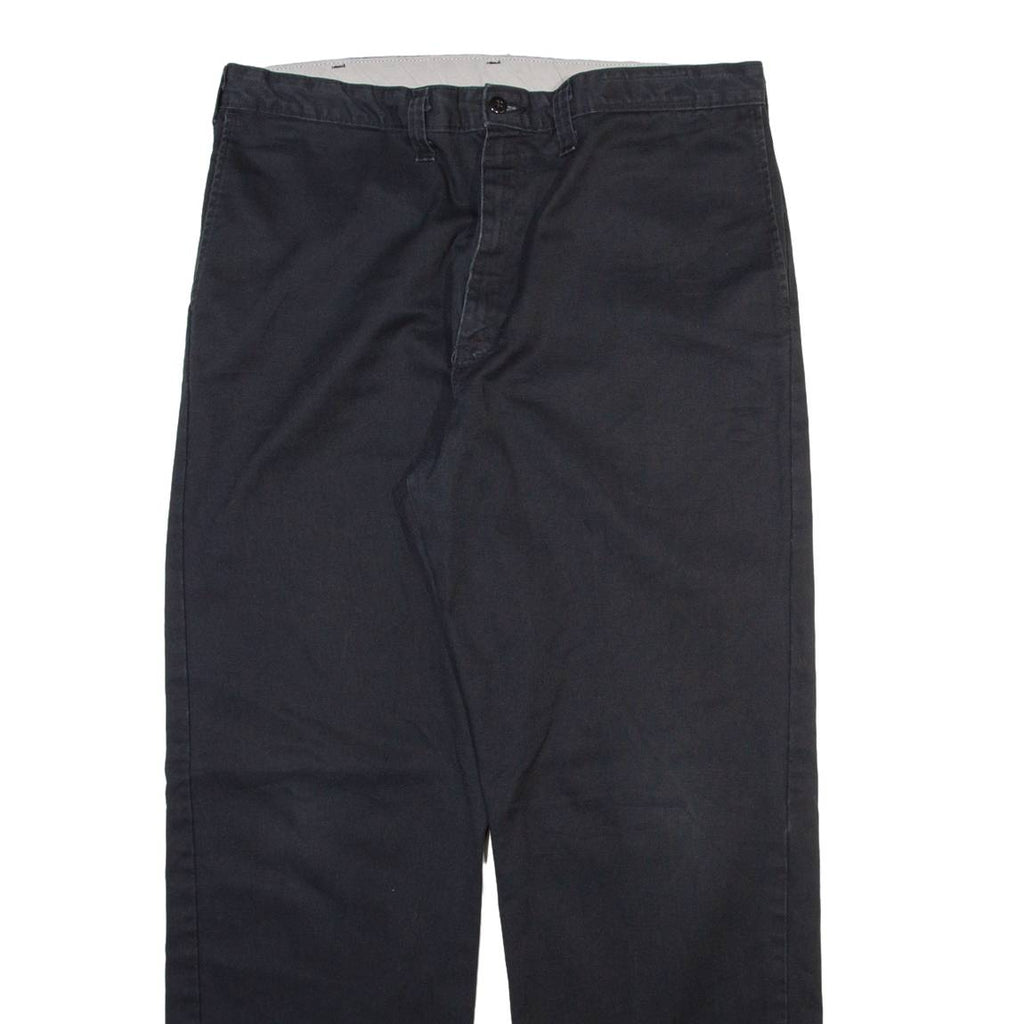 DICKIES Mens Trousers Black Regular Straight W38 L31