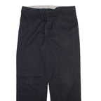 DICKIES Mens Trousers Black Regular Straight W38 L31