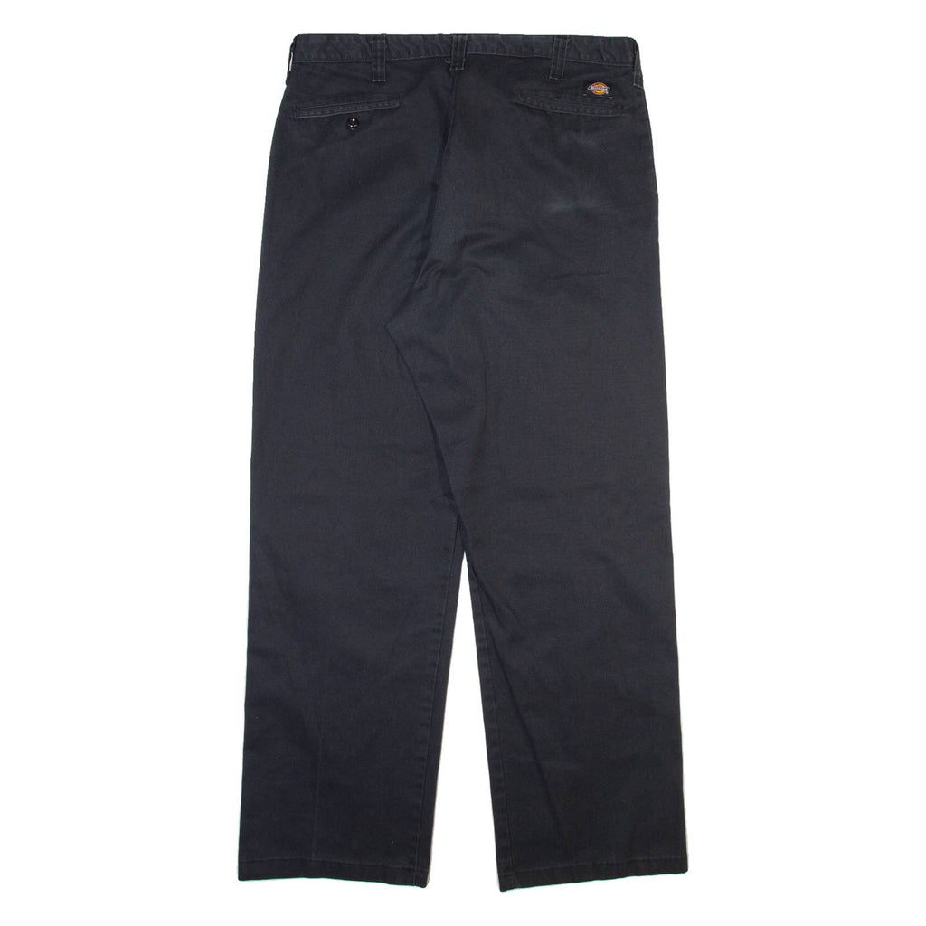 DICKIES Mens Trousers Black Regular Straight W38 L31