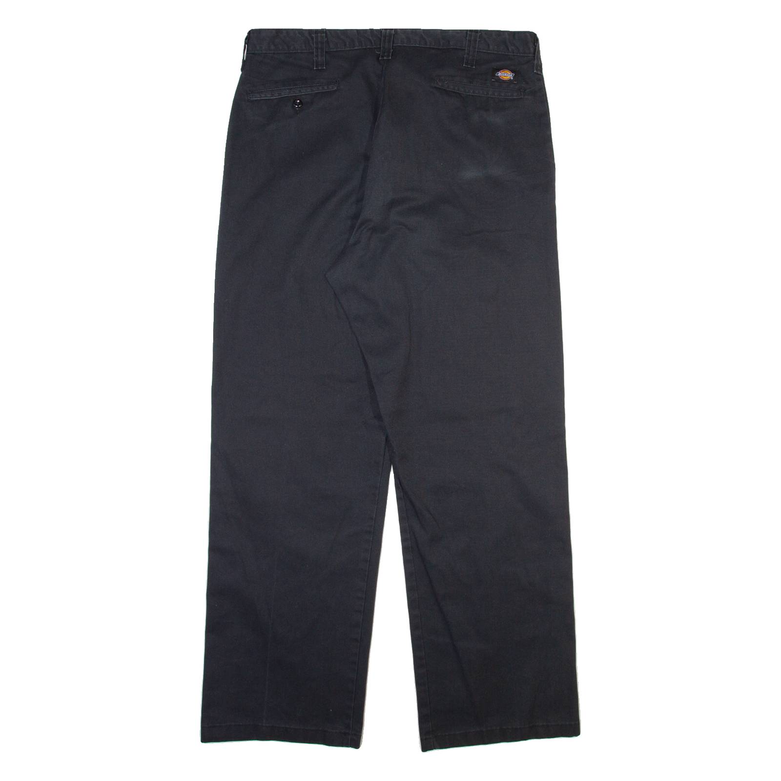 DICKIES Mens Trousers Black Regular Straight W38 L31
