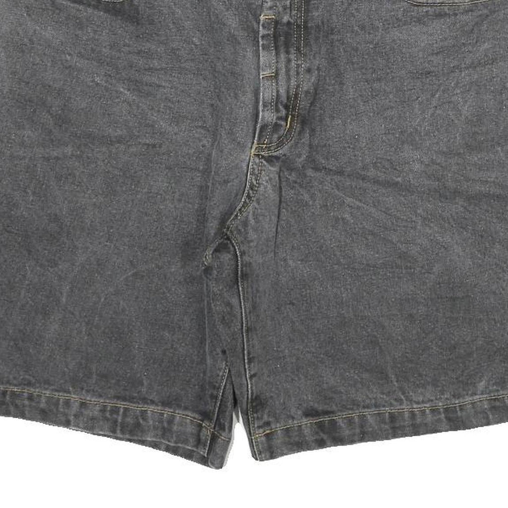 WESTERN STAR Mens Shorts Black Casual XL W34 Cotton Blend Classic Fit Zip Pocket