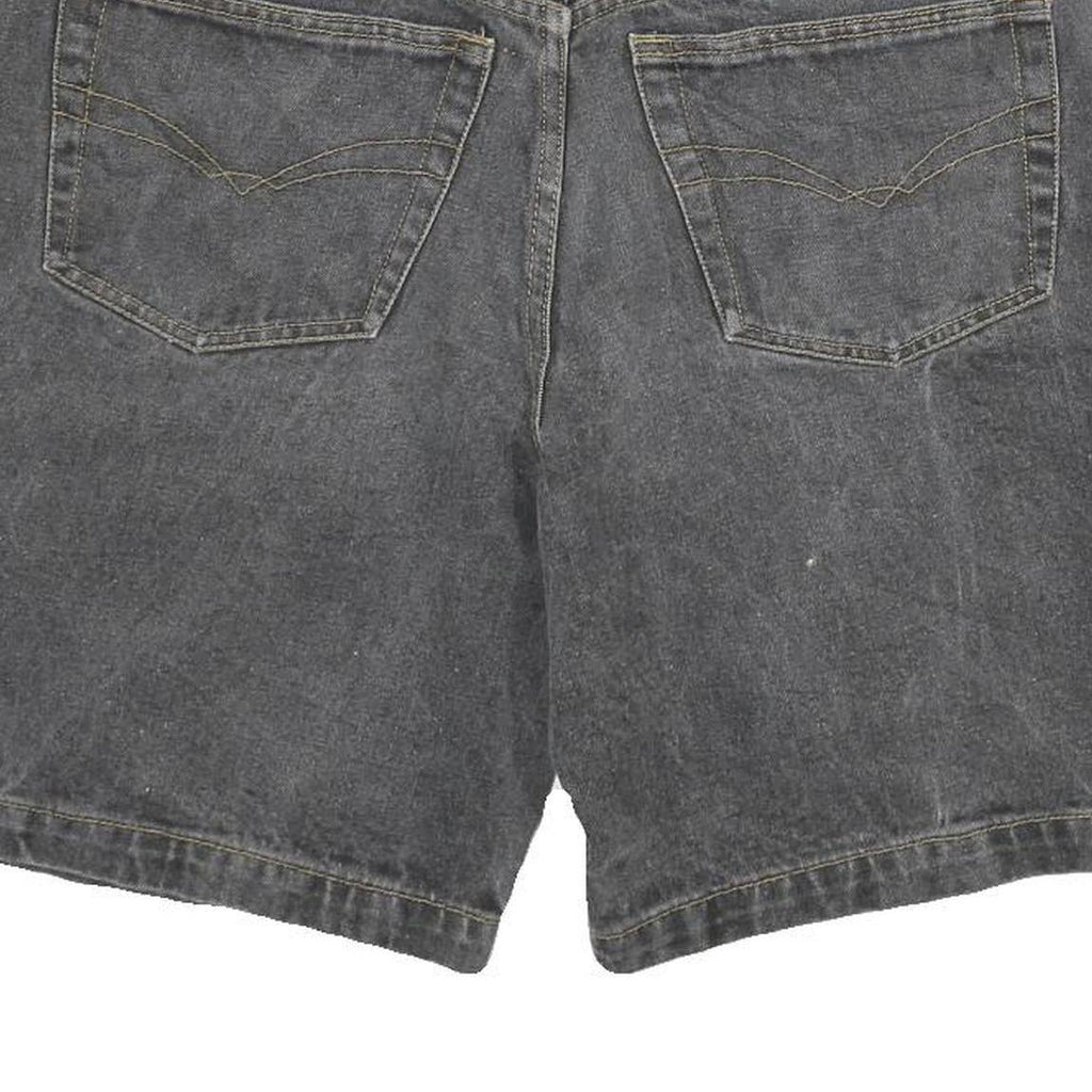 WESTERN STAR Mens Shorts Black Casual XL W34 Cotton Blend Classic Fit Zip Pocket