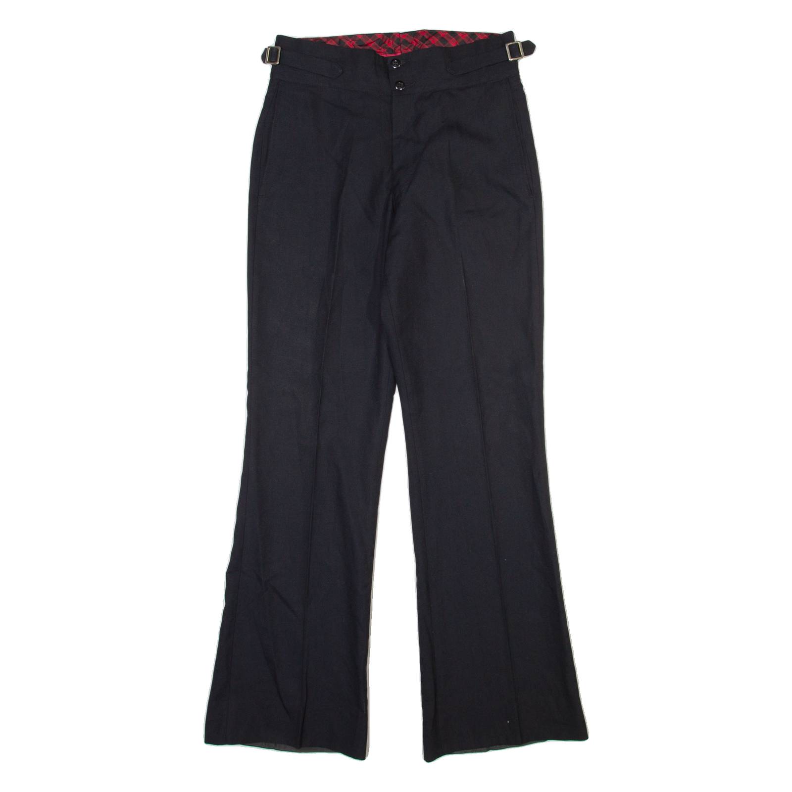 TREVIRA Womens Trousers Black Regular Bootcut W28 L30