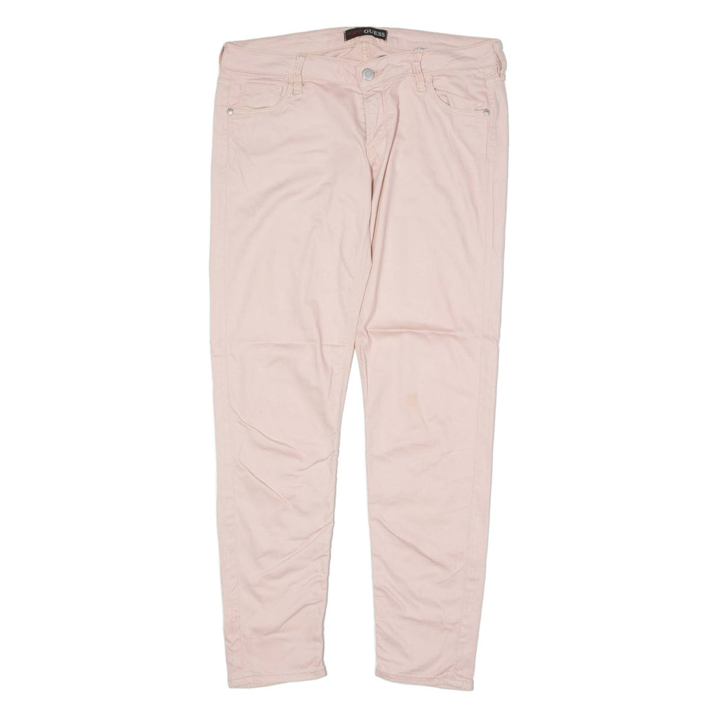 GUESS Chino Womens Trousers Pink Slim Tapered W30 L28