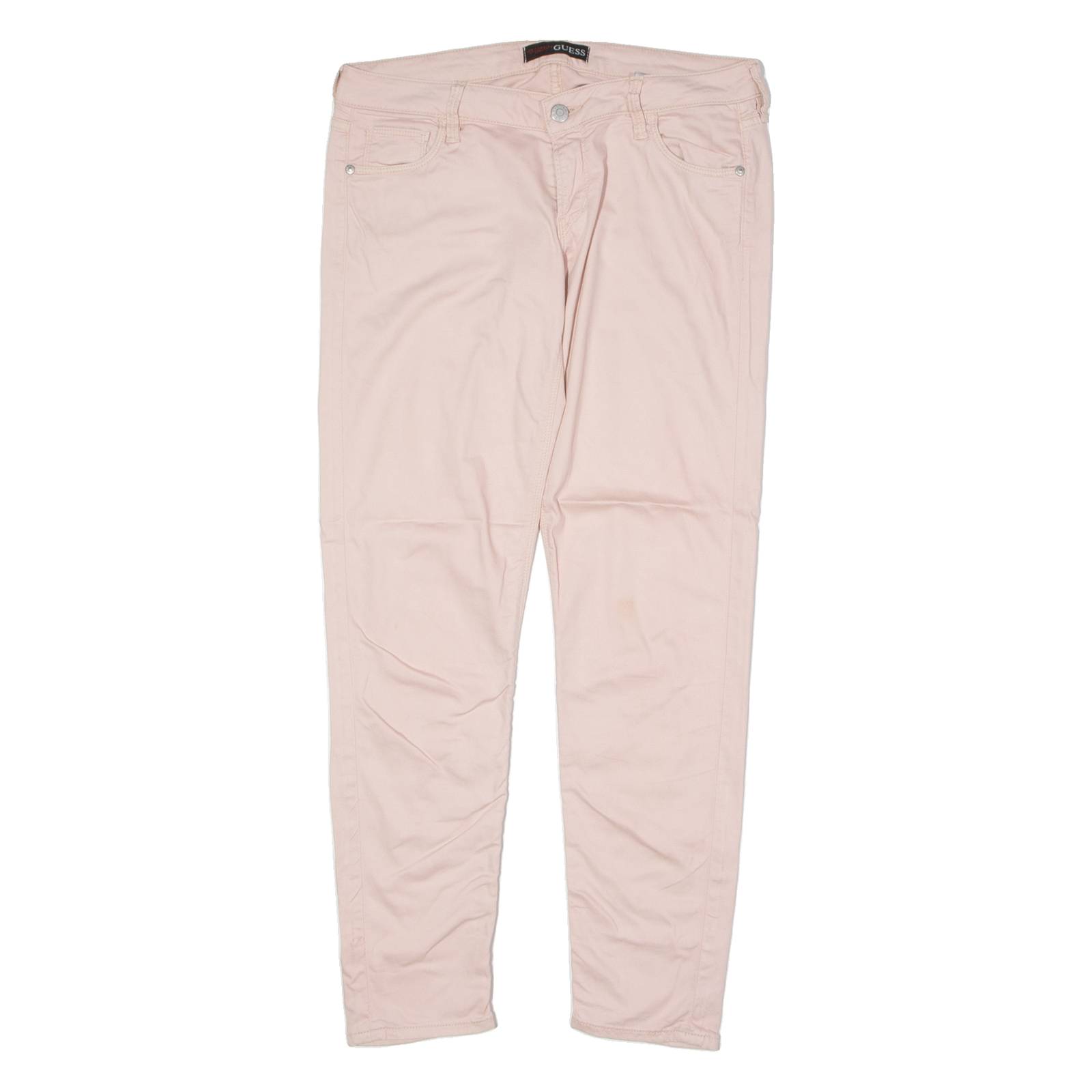 GUESS Chino Womens Trousers Pink Slim Tapered W30 L28