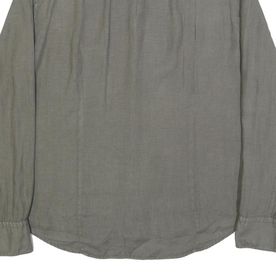 BOSS HUGO BOSS Mens Grey Casual Shirt M Lightweight Comfort Long Sleeve Relaxed