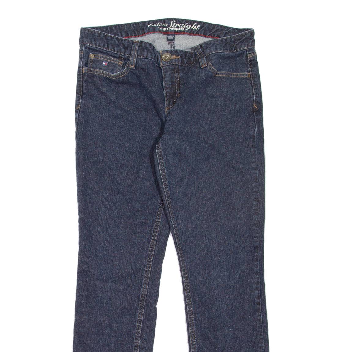 TOMMY HILFIGER Womens Jeans Blue Regular Straight W30 L29