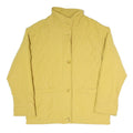 CITYLIFE Womens Yellow Quilted Button Jacket XL Polyester Blend Classic