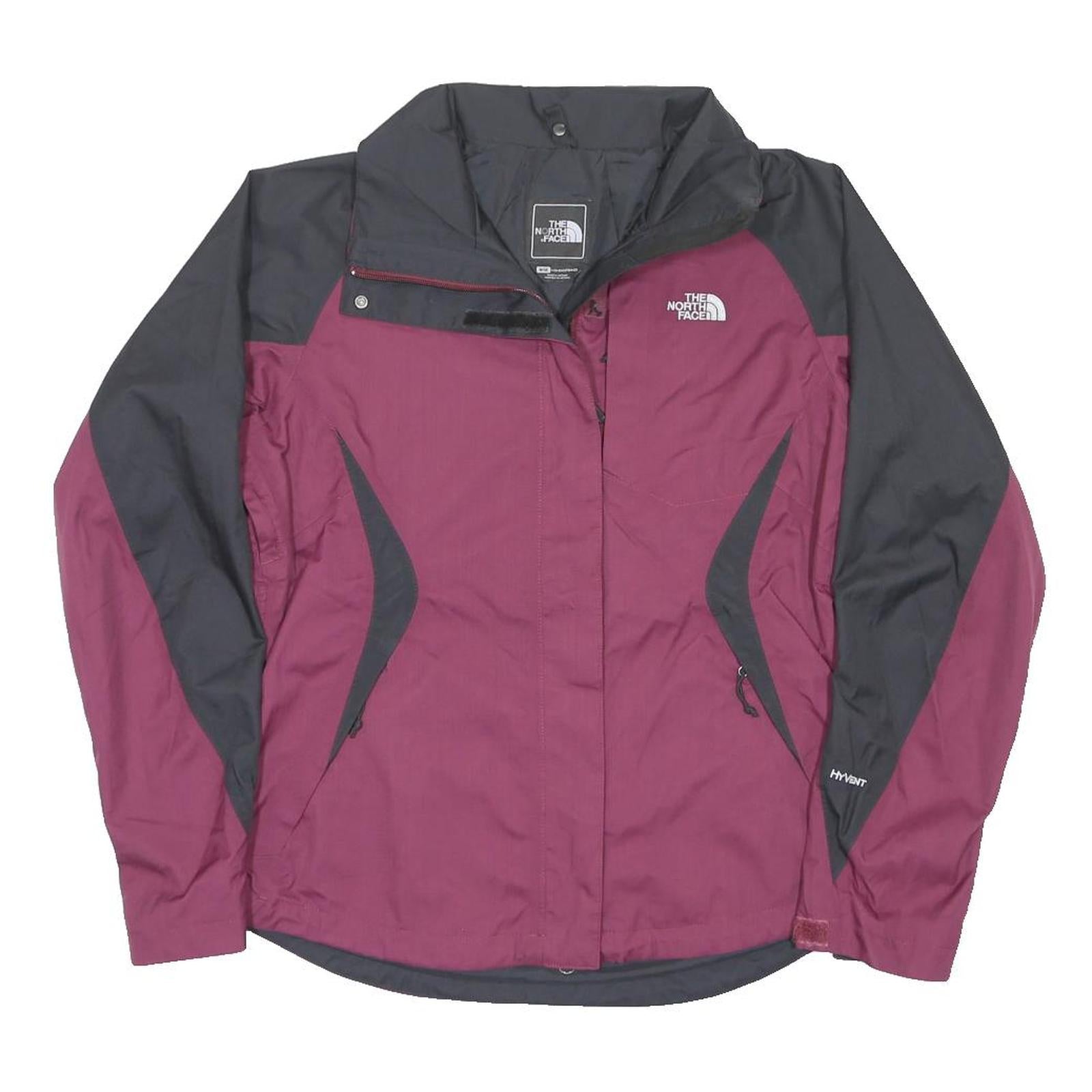 THE NORTH FACE Womens Red & Black Outdoor Jacket M Nylon Zip Performance