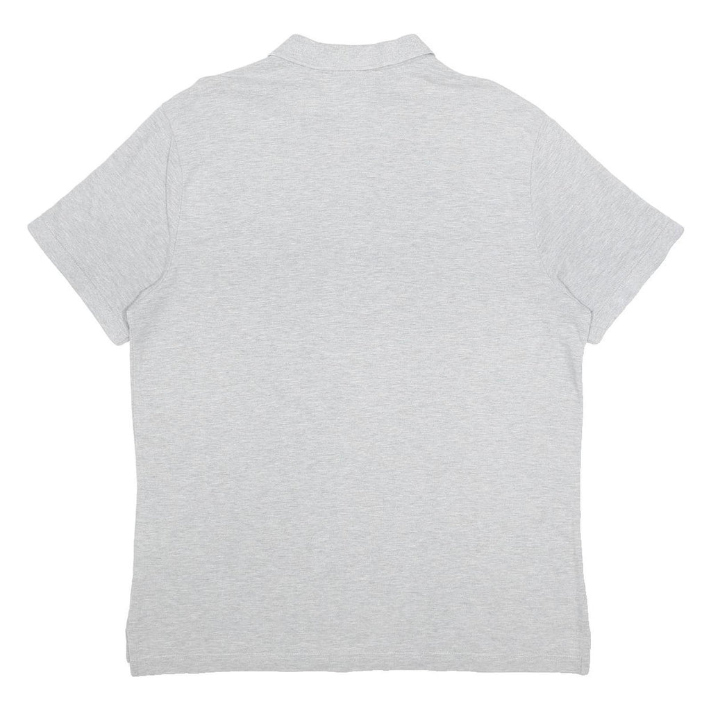 NIKE Mens Grey Polo Shirt XL Cotton Short Sleeve Plain Casual Sportswear
