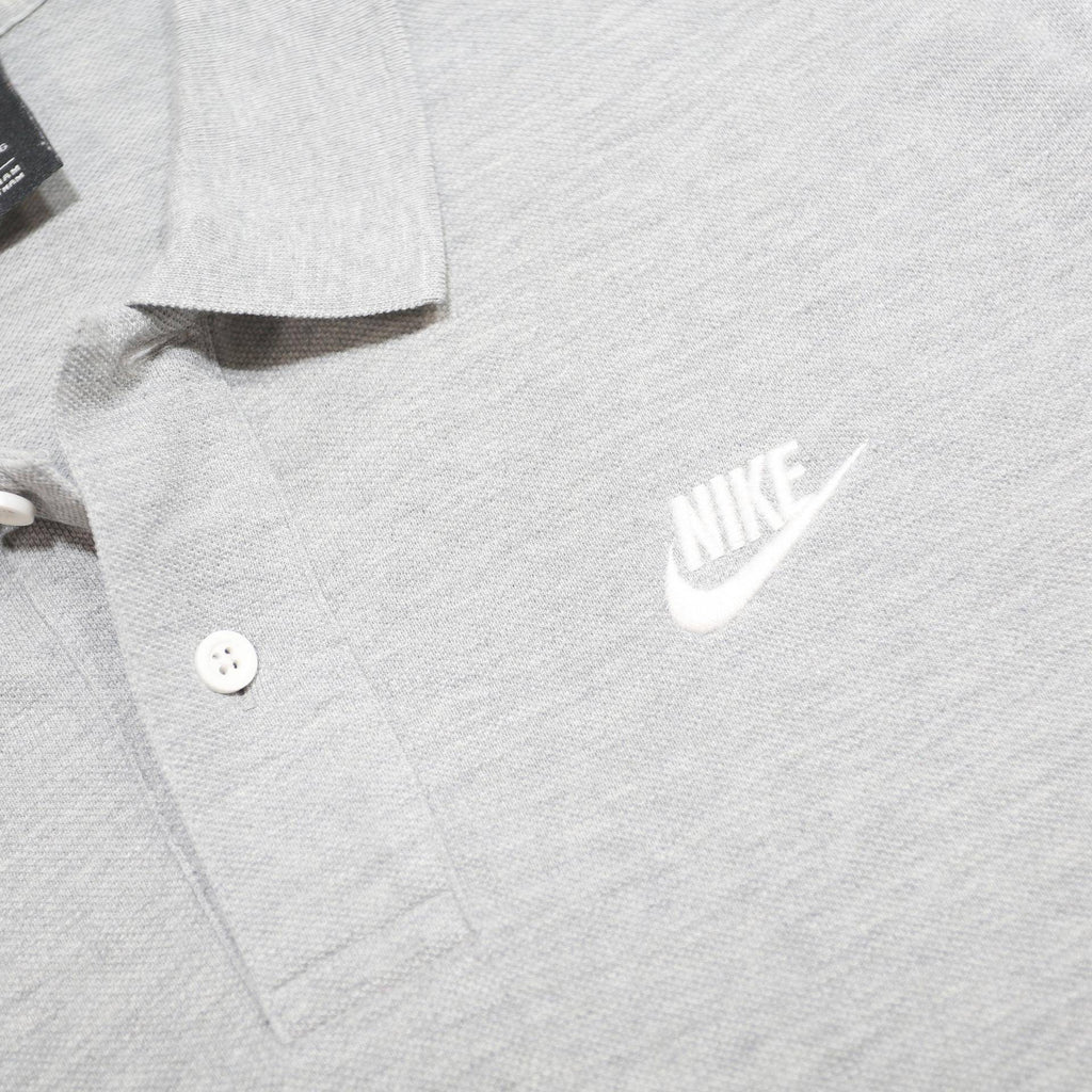 NIKE Mens Grey Polo Shirt XL Cotton Short Sleeve Plain Casual Sportswear