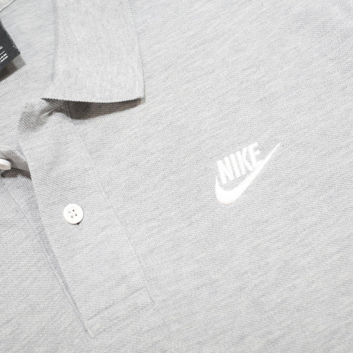 NIKE Mens Grey Polo Shirt XL Cotton Short Sleeve Plain Casual Sportswear