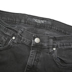 PHILIPP PLEIN Mens Black Regular Skinny Denim W30 L33 Button Cotton Blend