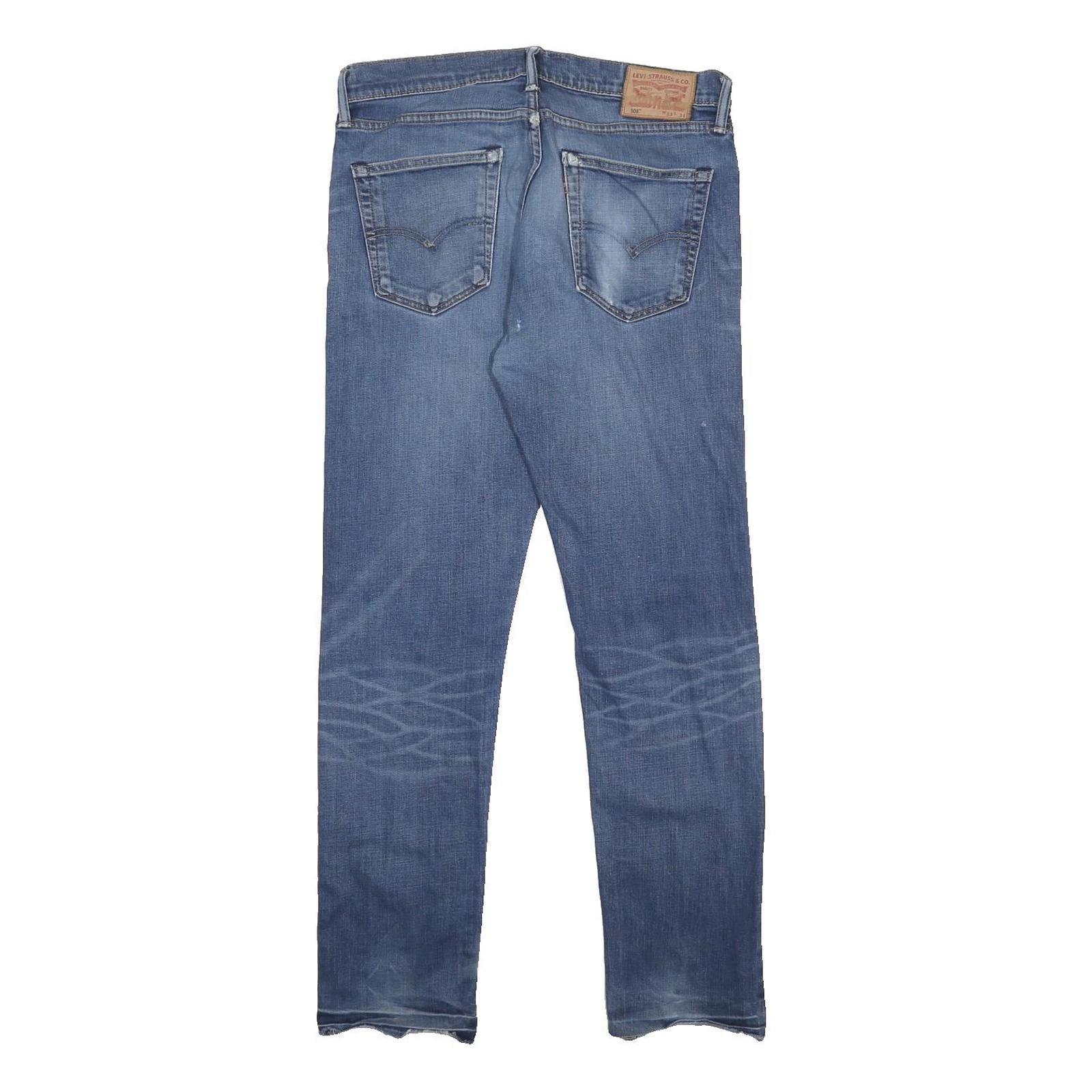 LEVI'S 511 Slim Mens Jeans Blue Denim Slim Skinny Cotton Blend W33 L30 Classic
