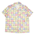 BLAIR Womens Pastel Yellow & Multicolour Check Printed Shirt Short Sleeve