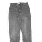 LEVI'S Womens Regular Fit Grey Denim Straight Jeans W31 L34 Classic Cotton Zip