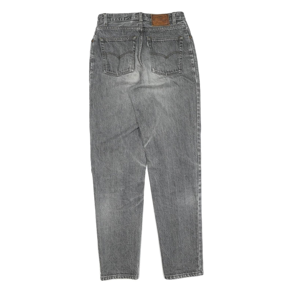 LEVI'S Womens Regular Fit Grey Denim Straight Jeans W31 L34 Classic Cotton Zip