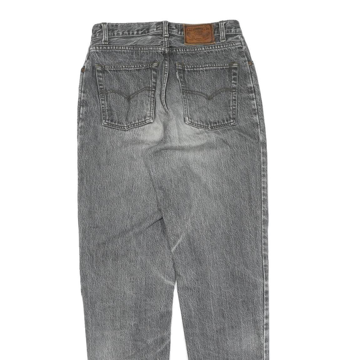 LEVI'S Womens Regular Fit Grey Denim Straight Jeans W31 L34 Classic Cotton Zip