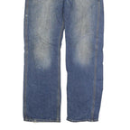 CARHARTT Mens Regular Fit Blue Denim Jeans W33 L34 Faded Button Closure Classic