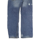 CARHARTT Mens Regular Fit Blue Denim Jeans W33 L34 Faded Button Closure Classic