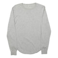 REISS Womens Grey Plain Wool Blend Basic Knit Crew Neck Jumper XS Lightweight