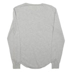 REISS Womens Grey Plain Wool Blend Basic Knit Crew Neck Jumper XS Lightweight