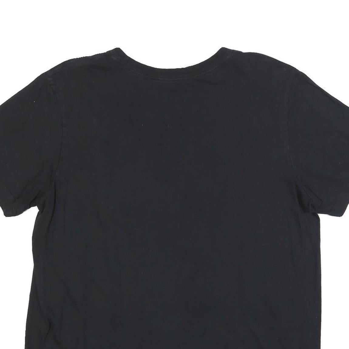 NIKE Womens Black T-Shirt L Short Sleeve Crew Neck Cotton Blend Sportswear