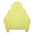 CHAMPION REVERSE WEAVE Womens Yellow Pullover Hoodie M Cotton Blend Casual Wear