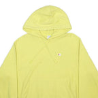 CHAMPION REVERSE WEAVE Womens Yellow Pullover Hoodie M Cotton Blend Casual Wear