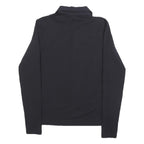 PRADA Mens Black Long Sleeve Plain Polo Shirt XS Cotton Blend Classic