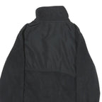 REEBOK Womens Black Polyester Jacket M Zip Plain Casual Everyday