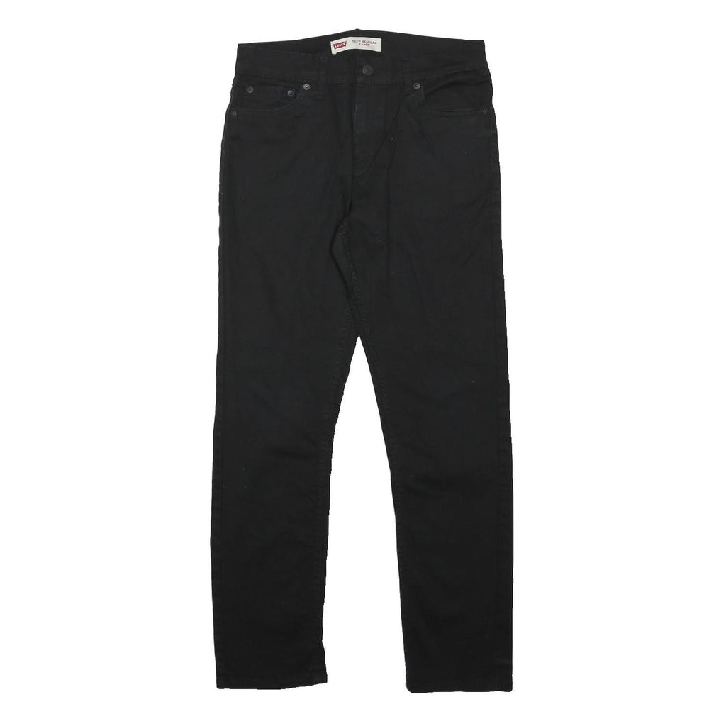 LEVI'S 502 Mens Black Slim Slim Straight Denim Medium W30 L29 Zip Jeans