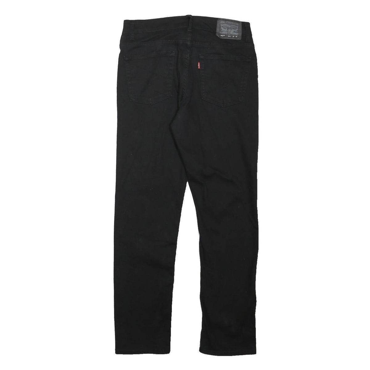 LEVI'S 502 Mens Black Slim Slim Straight Denim Medium W30 L29 Zip Jeans