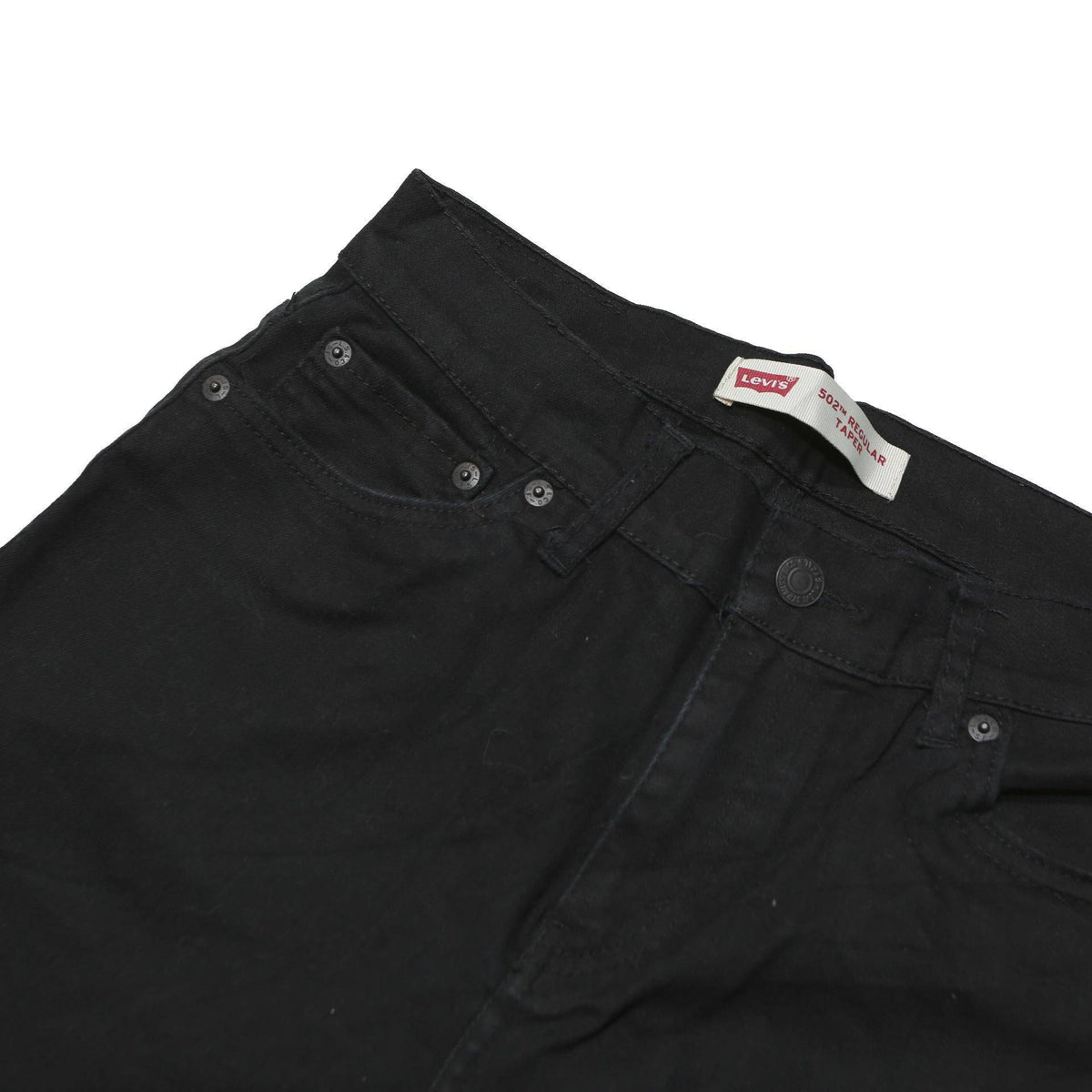 LEVI'S 502 Mens Black Slim Slim Straight Denim Medium W30 L29 Zip Jeans