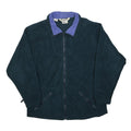 COLUMBIA Womens Blue & Purple Fleece Jacket M Polyester Zip Outdoor Casual