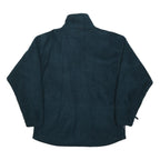 COLUMBIA Womens Blue & Purple Fleece Jacket M Polyester Zip Outdoor Casual