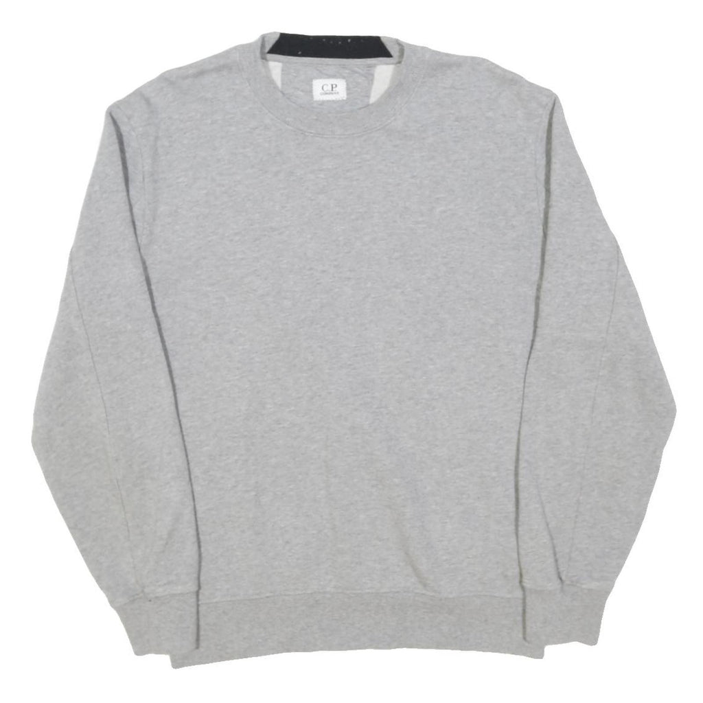 CP COMPANY Mens Grey Crew Neck M Sweatshirt Cotton Blend Pullover Casual