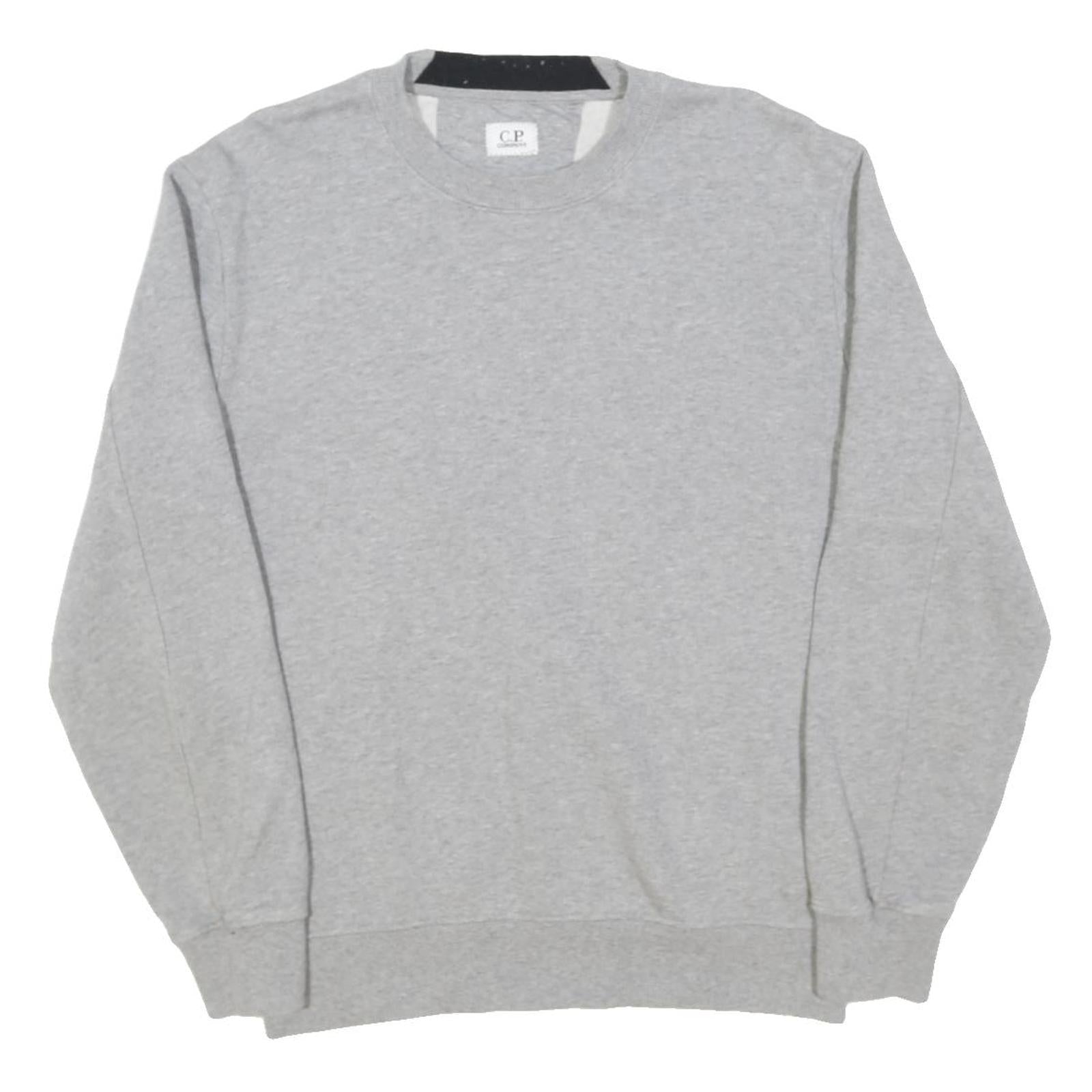 CP COMPANY Mens Grey Crew Neck M Sweatshirt Cotton Blend Pullover Casual