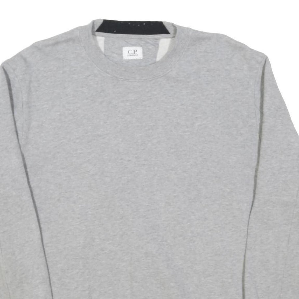 CP COMPANY Mens Grey Crew Neck M Sweatshirt Cotton Blend Pullover Casual