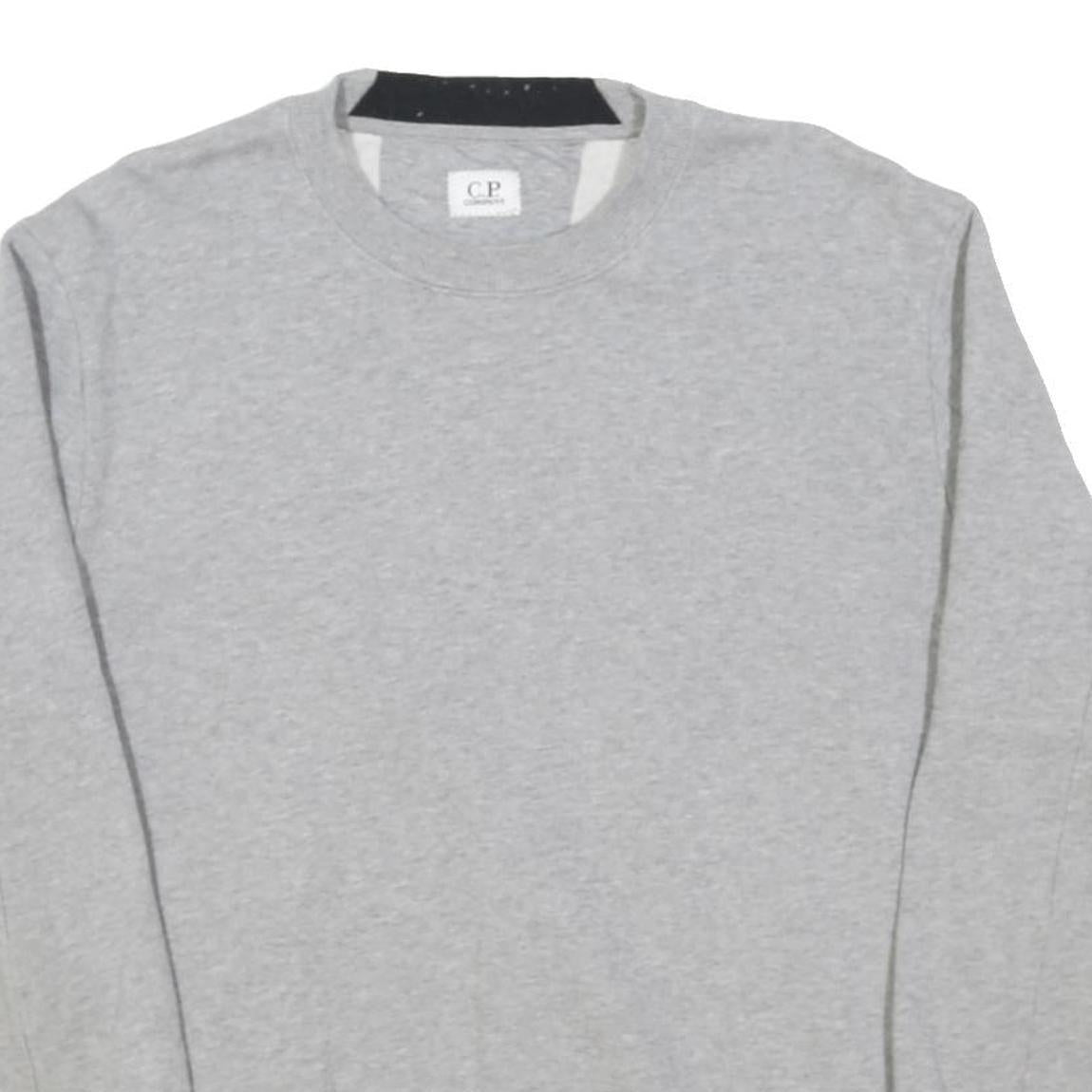 CP COMPANY Mens Grey Crew Neck M Sweatshirt Cotton Blend Pullover Casual