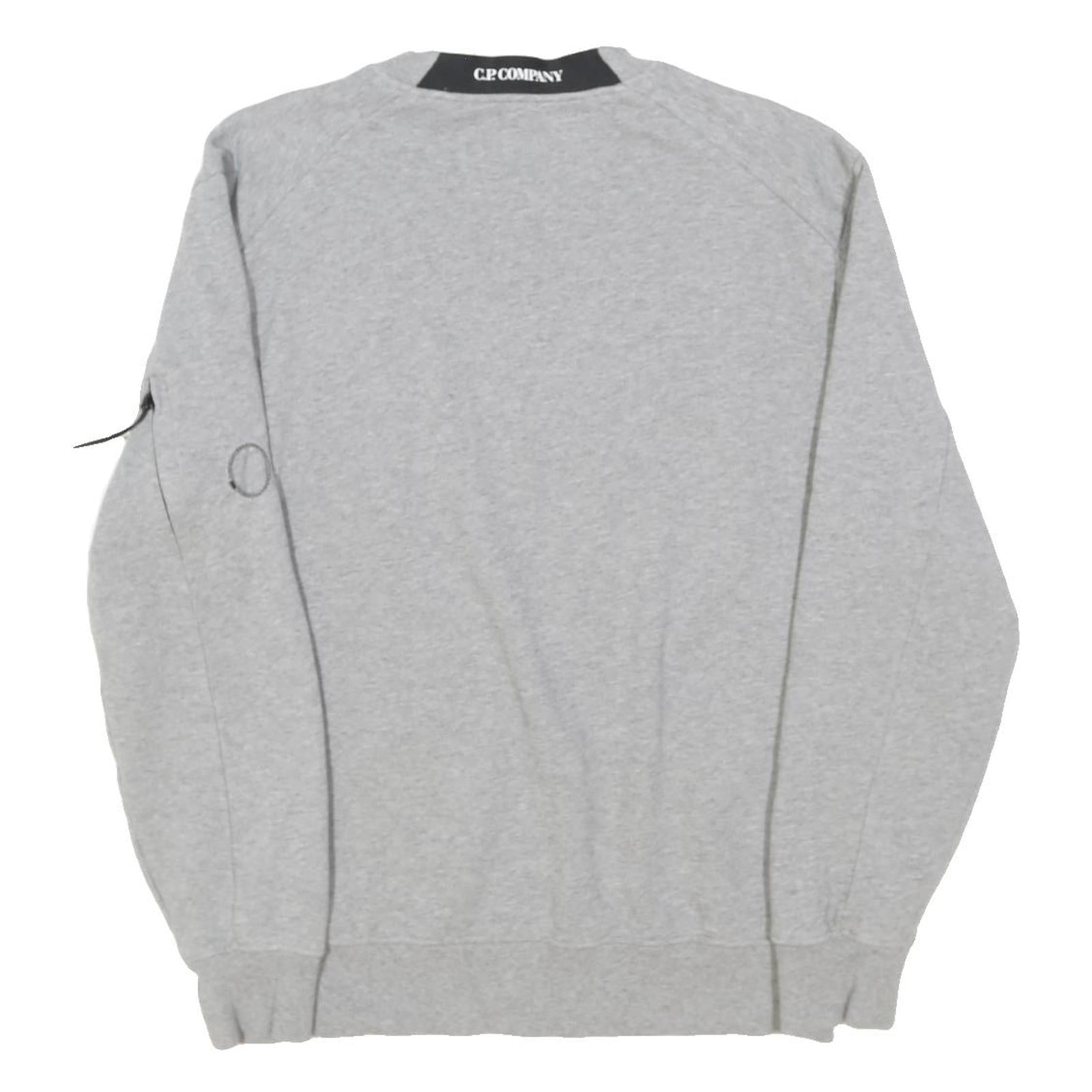 CP COMPANY Mens Grey Crew Neck M Sweatshirt Cotton Blend Pullover Casual