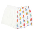 PARAH Mens Shorts White & Multicolour Sailing Boat Casual L W30 Summer
