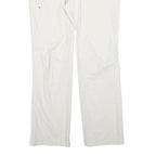 ODLO Womens Polyester White Regular Fit Straight Trousers W30 L32 Zip Closure