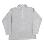 USA Mens Grey Pullover Plain Crew Neck Basic Knit Jumper Polyester M