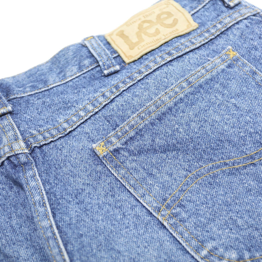 LEE Mens Jeans Blue Regular Straight Denim Medium W38 L30 Classic Zip Pockets