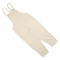 CLOCKHOUSE Womens Cream Dungarees Regular Fit Cotton Blend L W36 L26 Casual