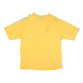 REEBOK Mens Yellow & Grey Classic T-Shirt L Short Sleeve Crew Neck Sports Casual