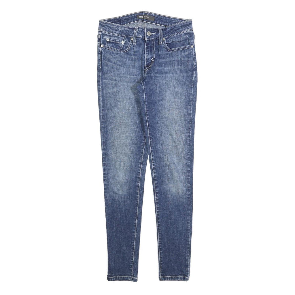 LEVI'S 535 Womens Slim Blue Denim Medium Wash W26 L30 Slim Fit Jeans